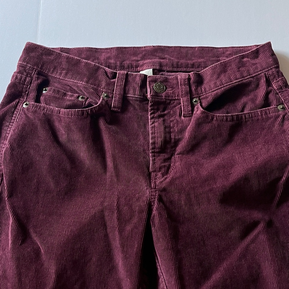 LL Bean Beanflex‎ Straight Leg Favorite Fit Corduroy Pants 6 Petite - Picture 3 of 12